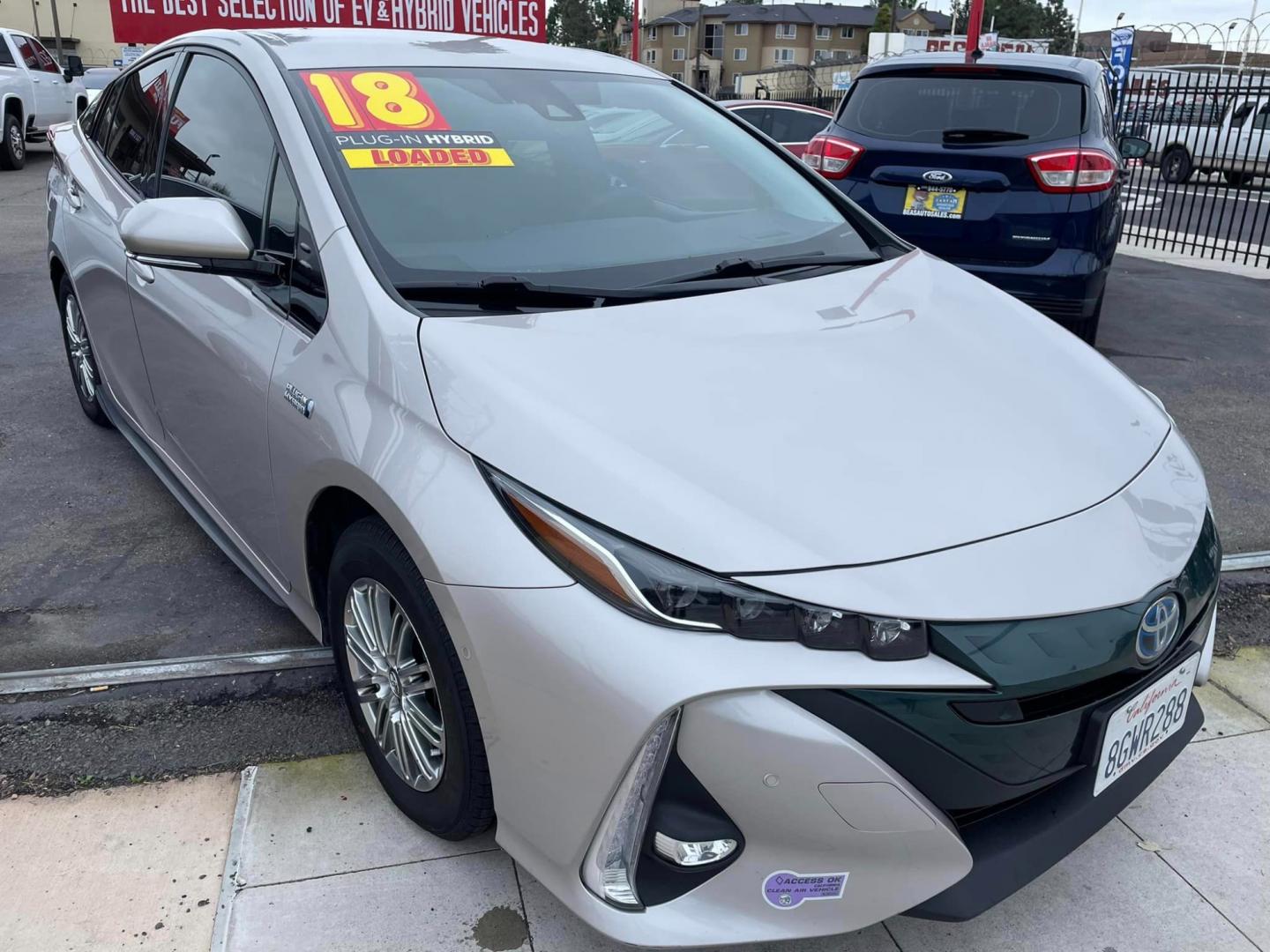 2018 TITANIUM GLOW /BLACK Toyota Prius Prime (JTDKARFP6J3) , located at 744 E Miner Ave, Stockton, CA, 95202, (209) 944-5770, 37.956863, -121.282082 - Photo#1